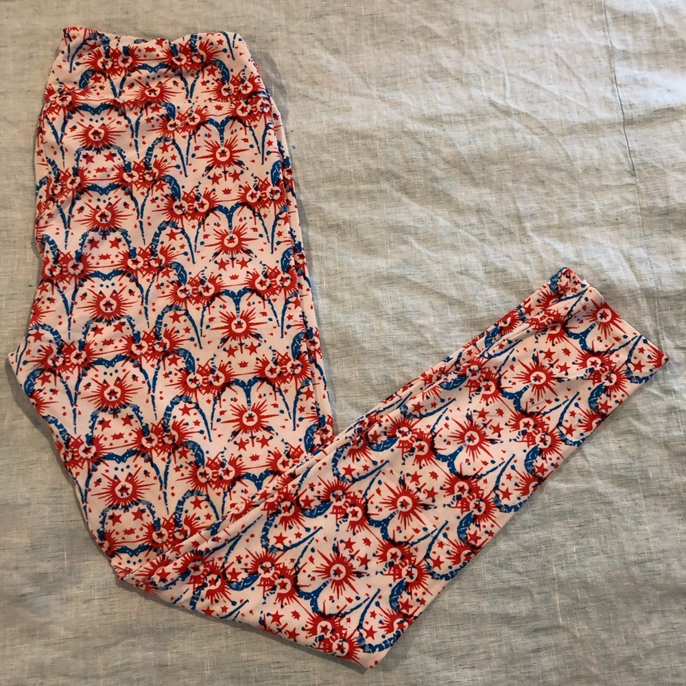 LuLaRoe Leggings - TC - 4th of July Print